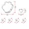 CookieCutter.com Paw Print Dog Treat 6 Piece Cookie Cutters Set, Cat Paw Print, Heart, Toes, Tin Plate Steel, USA